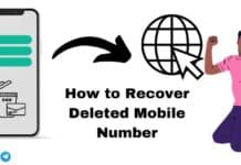 How to Recover Deleted Mobile Number