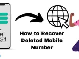 How to Recover Deleted Mobile Number