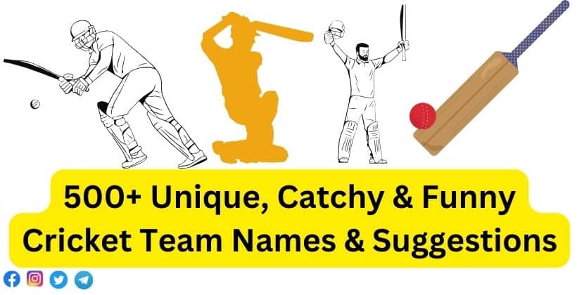 500 Unique Catchy And Funny Cricket Team Names And Suggestions Facts Reader 4291