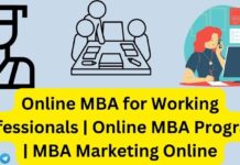 Online MBA for Working Professionals
