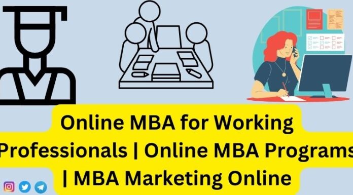 Online MBA for Working Professionals