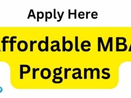 Affordable MBA programs