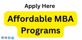 Affordable MBA programs