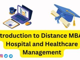 Distance MBA in Hospital and Healthcare Management